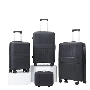Wholesale Lightweight 20\" 24\" 28\" PC Business Luggage Sets Simple Stylish Designer Suitcases Spinner TSA Lock Customizable