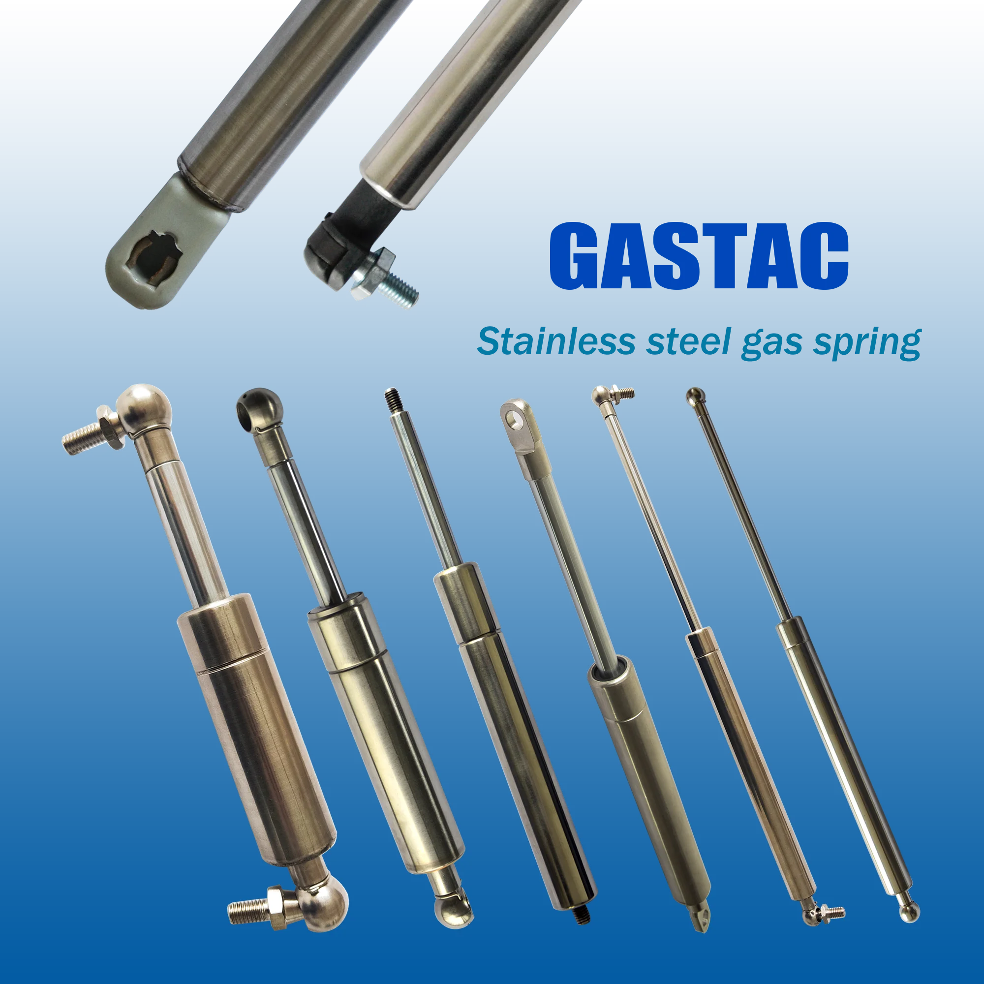 Gas Spring 316 Stainless Steel Marine Gas Strut Gas Shock For Boat