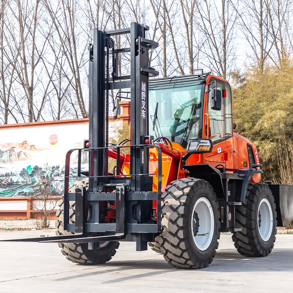 High Quality Hengwang Forklift 3t 4t 5t Hydraulic diesel off Road Forklift