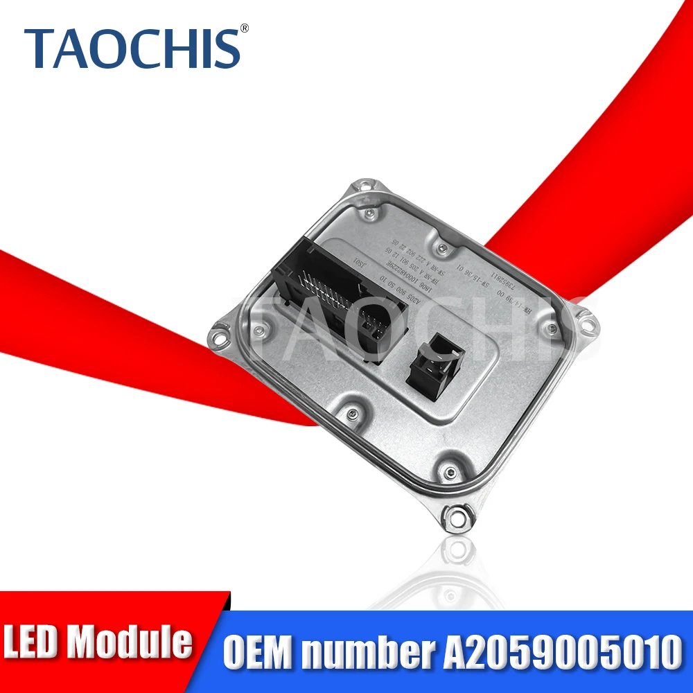 TAOCHIS LED Headlights Driver for MERCEDES BENZ C Class W205 Genuine Continental LED Control Module A2059008504 A205 900 5010