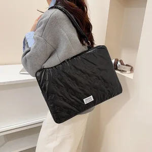 Fashion Shockproof Laptop Sleeve Case Bowknot Large Capacity Laptop Bag Portable Ultra Thin Tablet Protective Pouch Tarvel