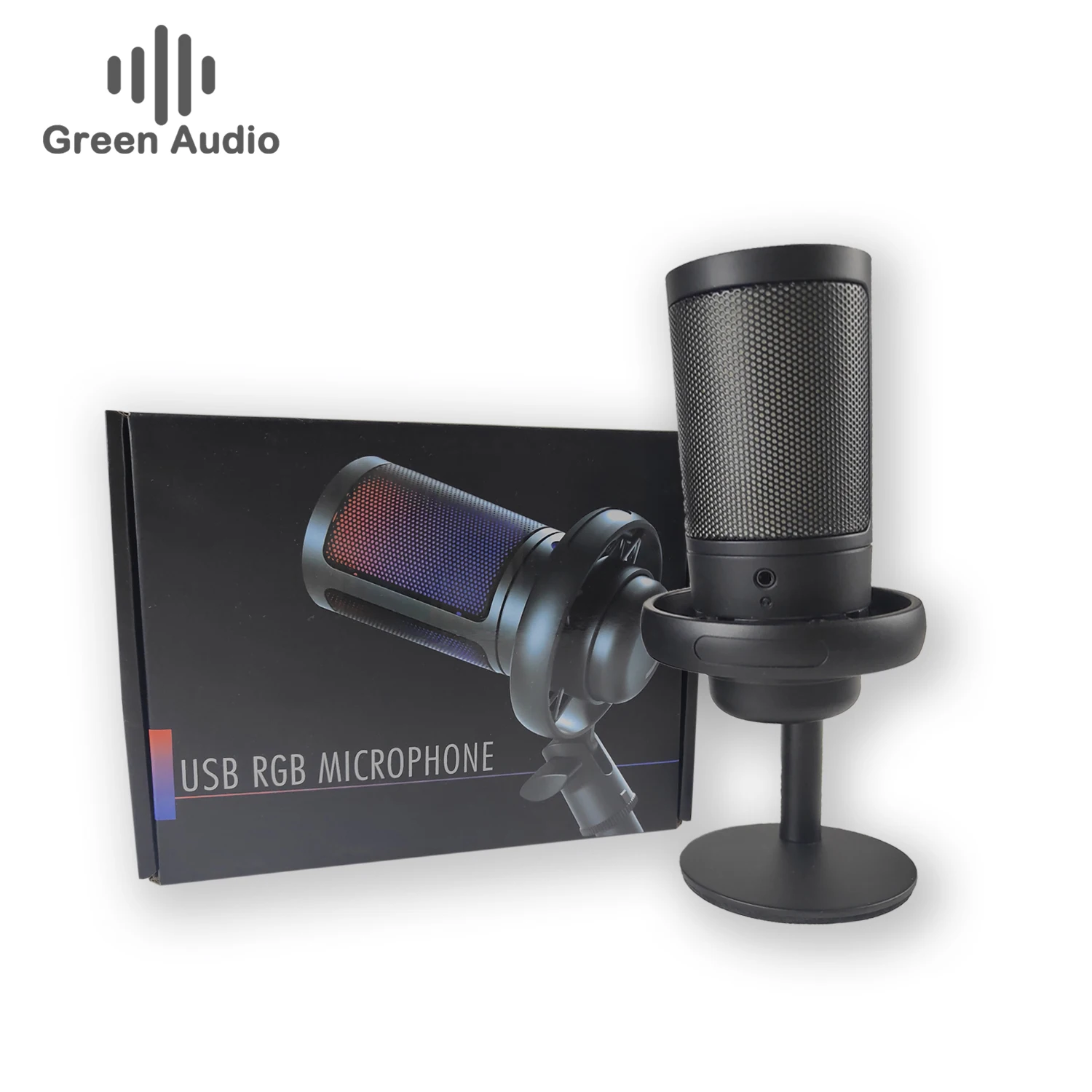 Gam-me6s Usb Gaming Microphone Rgb Dazzling Lights Computer K Song ...