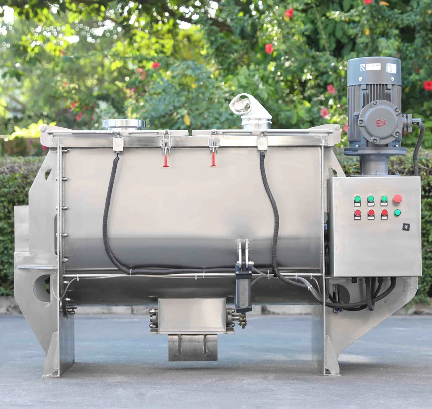 Industry Cement Powder Horizontal Blender Ribbon Mixer