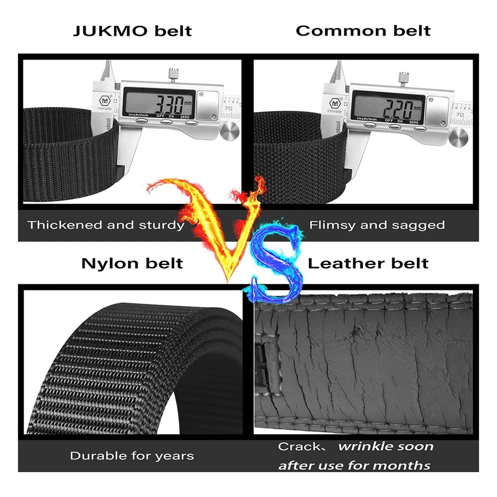 Fashionable Training Durable Ratchet Belt Nylon Web Tactical Belt with Automatic Slide Buckle Adjustable