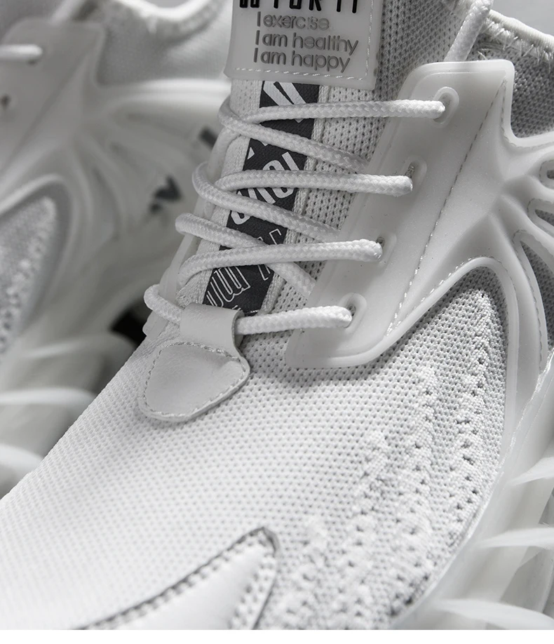 2021夏季透气刀片鞋男士加大减震气垫运动跑鞋