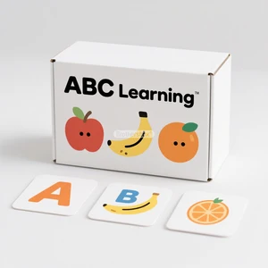 Children's Learning and Education Vocabulary Flashcards Customized Cartoon Pattern Children's Flashcards