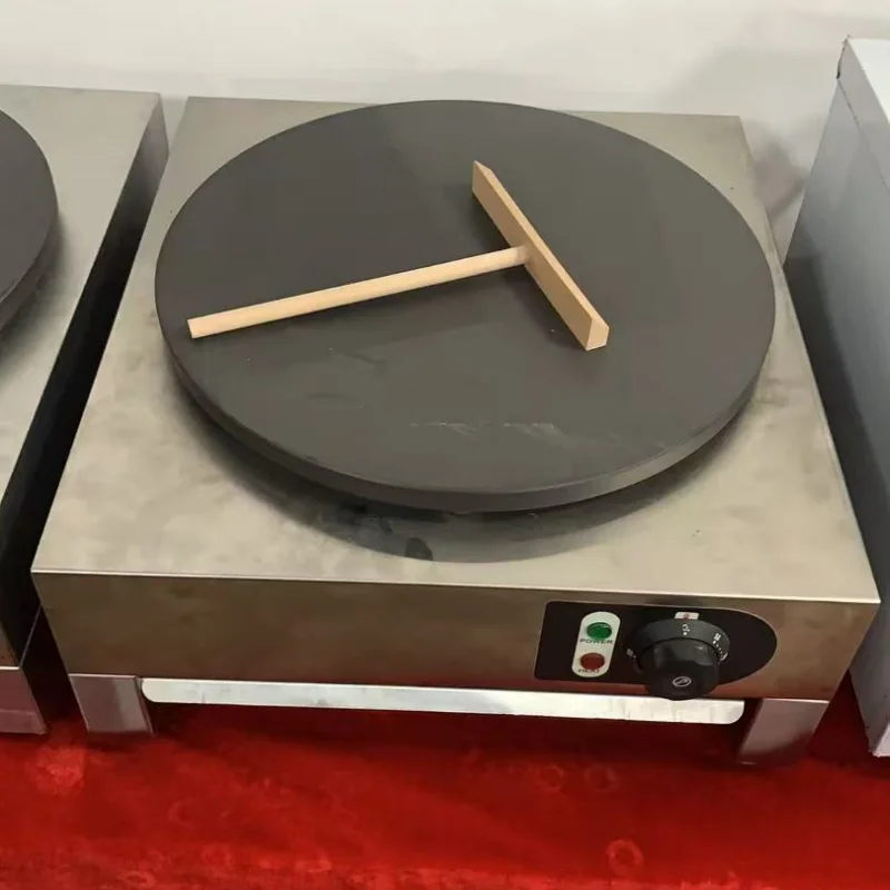 TEBAK Single-head Double Heads Gas/Electric Crepe Maker Automatic Pancake Maker Machine Crepe Makers With Wooden Spreader