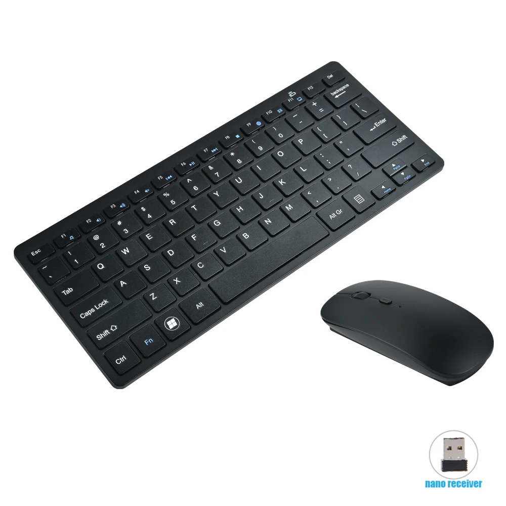 Беспроводная клавиатура и мышь 2,4 ГГц для ipad, планшетного ПК на android, мини-ПК