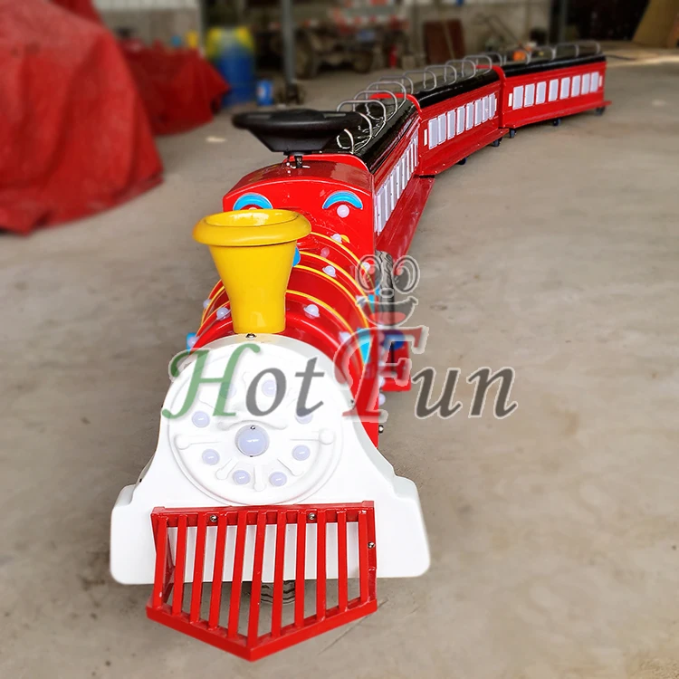 Modern Mini Train with Track Ride on Train for Children Adults Tourist Train Rides