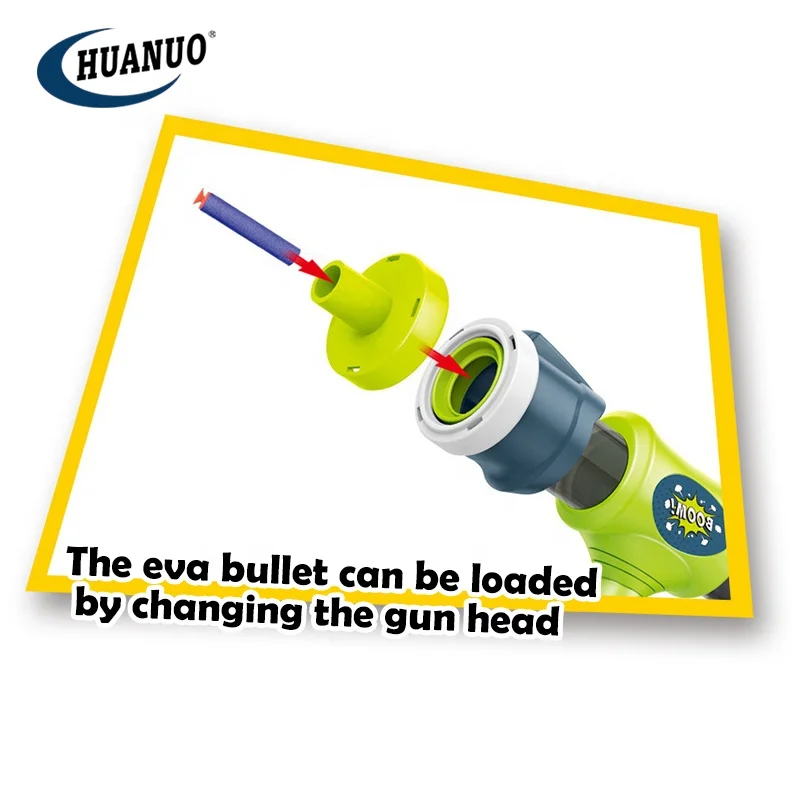 Hot Sale Kids Air Pressure Shooting Gun Eva Soft Foam Ball Bullet Blaster Toys Air Shooting Gun