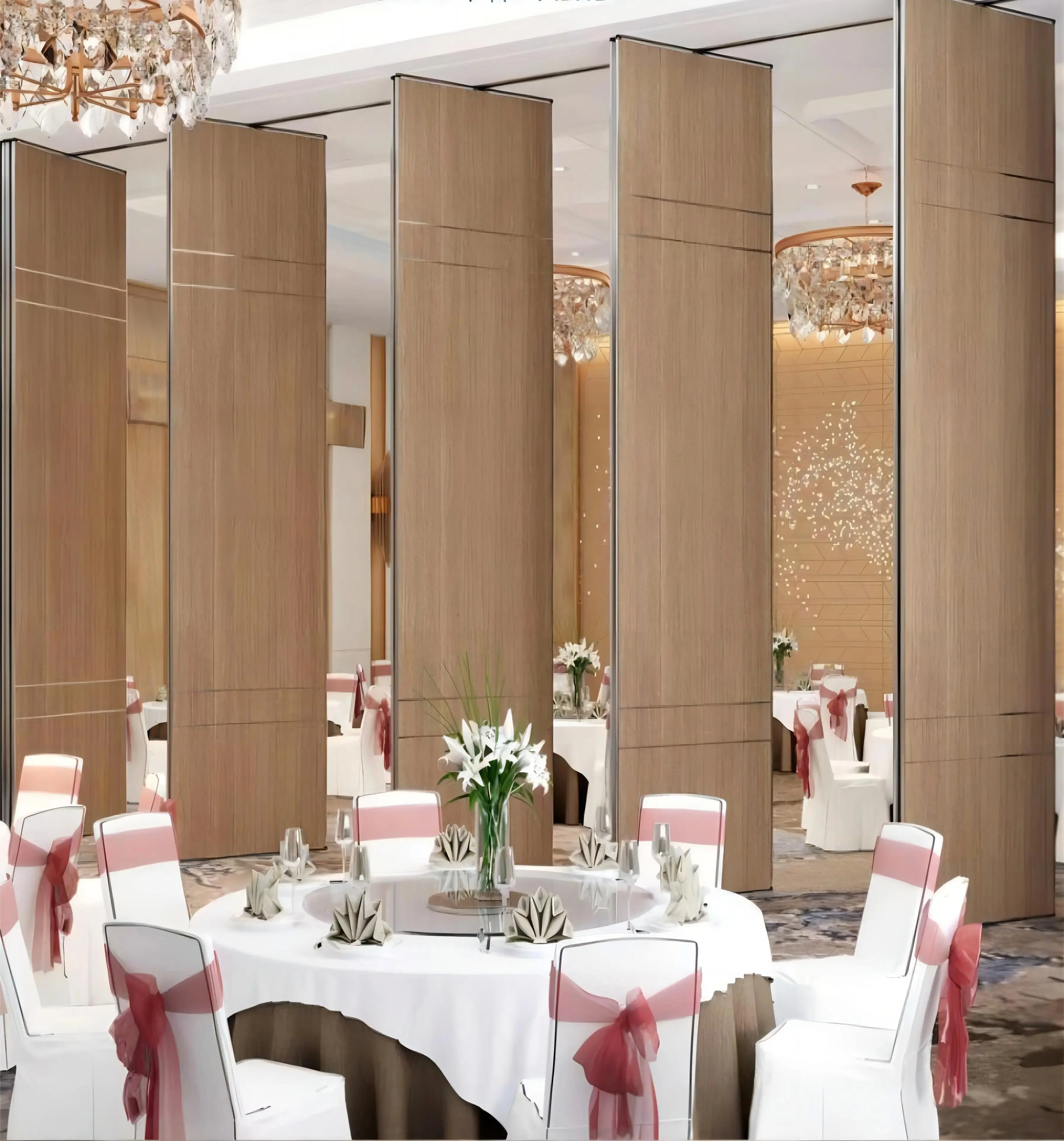 Acoustic Operable Partition Wall for Space Separation Sliding Wall for Restaurants Schools Hospitals Movable Partition