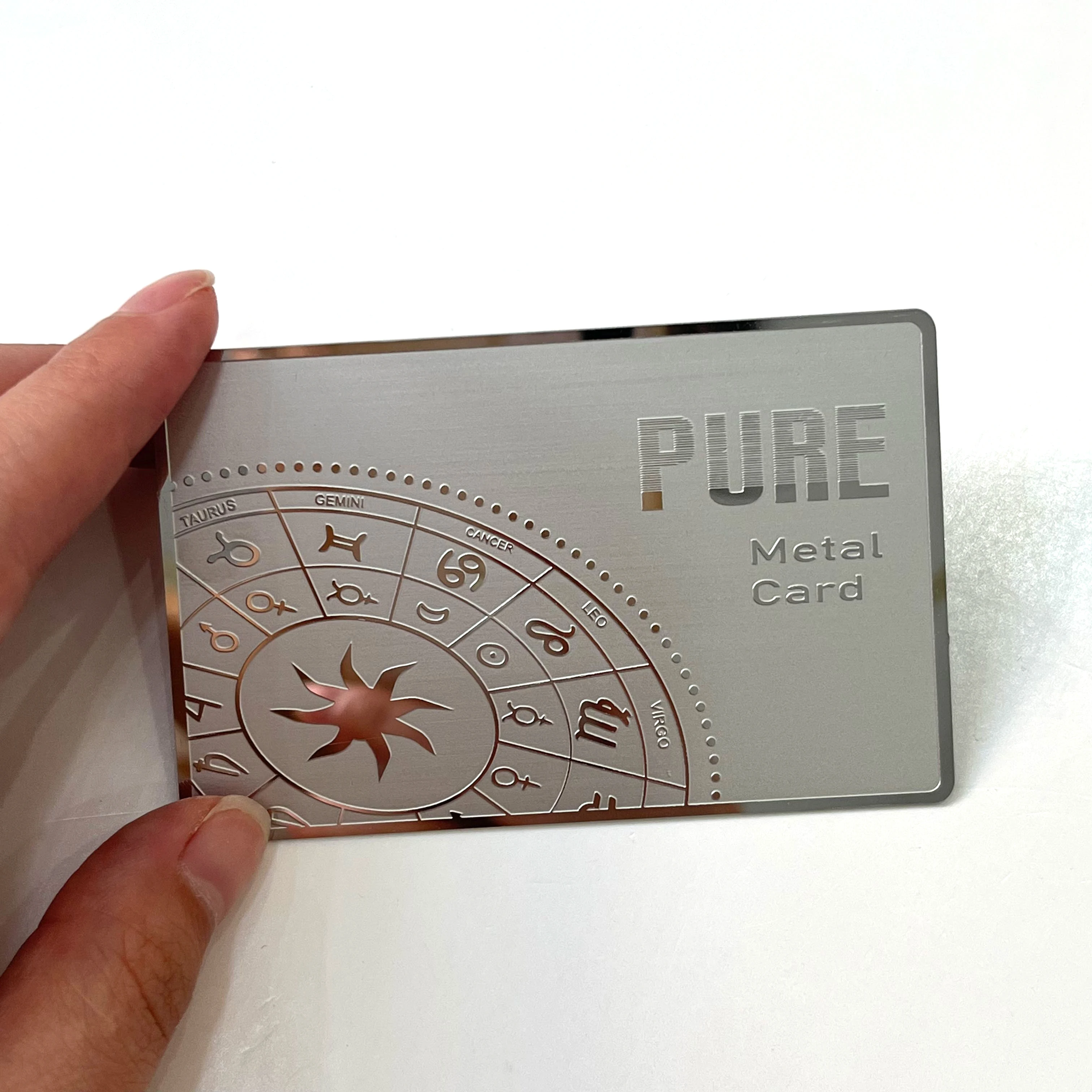 Customize Printing New Arrival 13.56mhz Nfc Stainless Steel Metal Nfc Rfid Business Cards Name