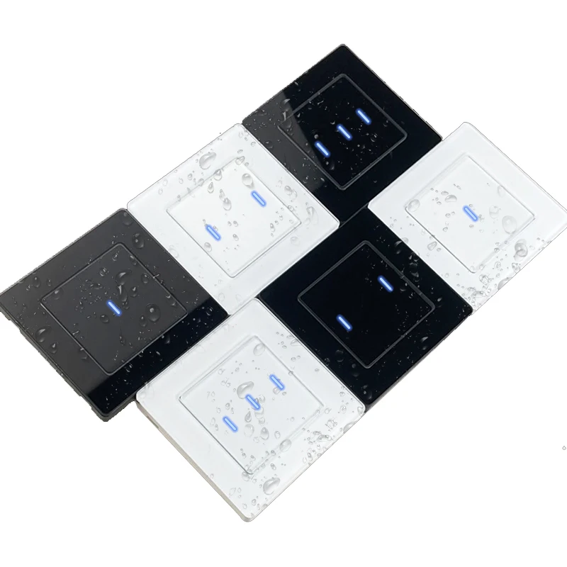 ЕС 2 Gang беспроводной Wi-Fi выключатели света стеклянной сенсорной панели новый Tuya Smart Электрический настенный выключатель с Alexa, Google Home