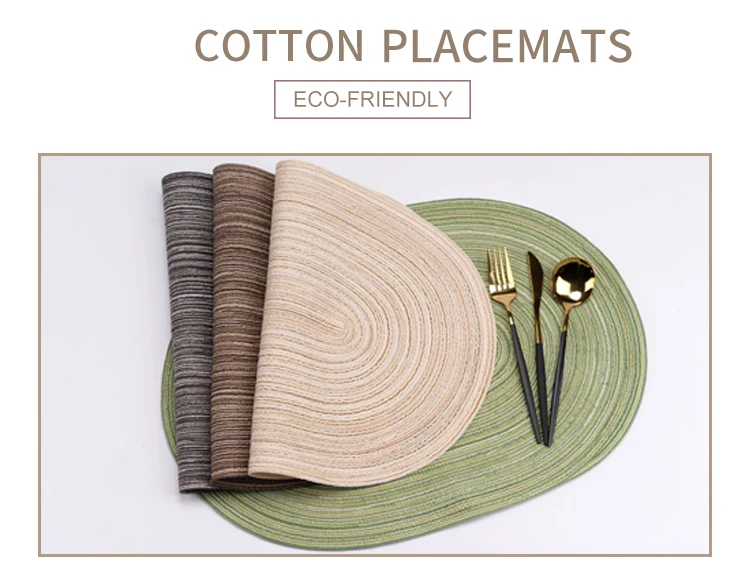 Starunk Wholesale Placemats Handmade Cotton Woven Insulation Placemats