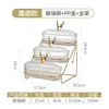 Reindeer-shaped 3-layer glass fruit plate (PVC lid)