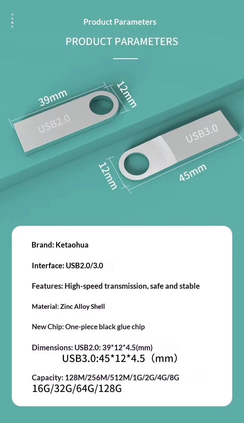 Customized Wholesale of 16 Metal 32g Creative USB Flash Drive with Corporate logo Customization preview 5