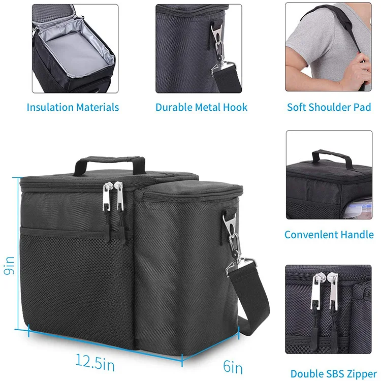 Amazon Best Selling Outdoor Hot Cold Thermal Bags Lunch Picnic Cooler Bag for Food