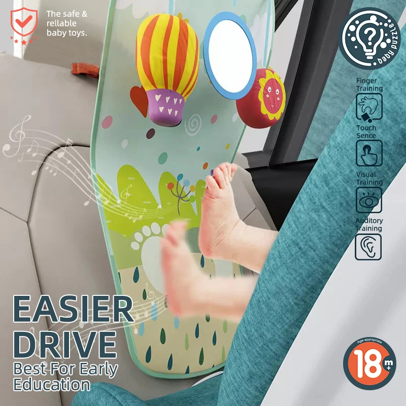 Baby Travel Companion Toy Easier Drive Vehicle Infant Car Seat Stroller Toy With Music Light