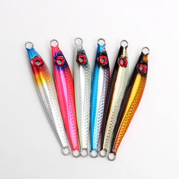 Metal Jig Bass Lure for Bottom Fishing Ocean Beach Use Glow-In-The-Dark Laser Design No Hooks – Metal Jig – view 5