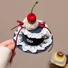 Barrette à cheveux gâteau aux cerises
