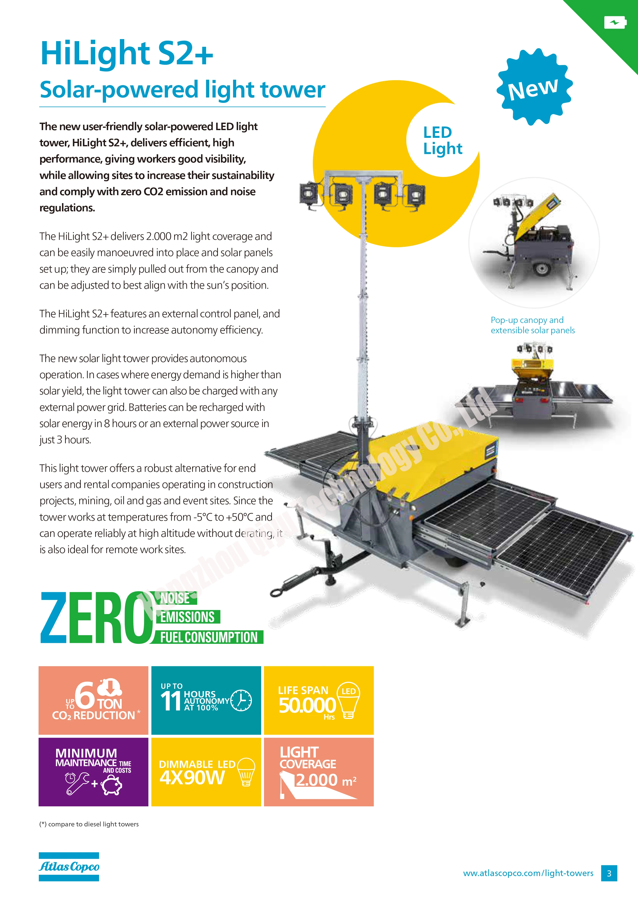 Atlas Copco Mobile Light V5+ Hilight V5 Plus Light Tower