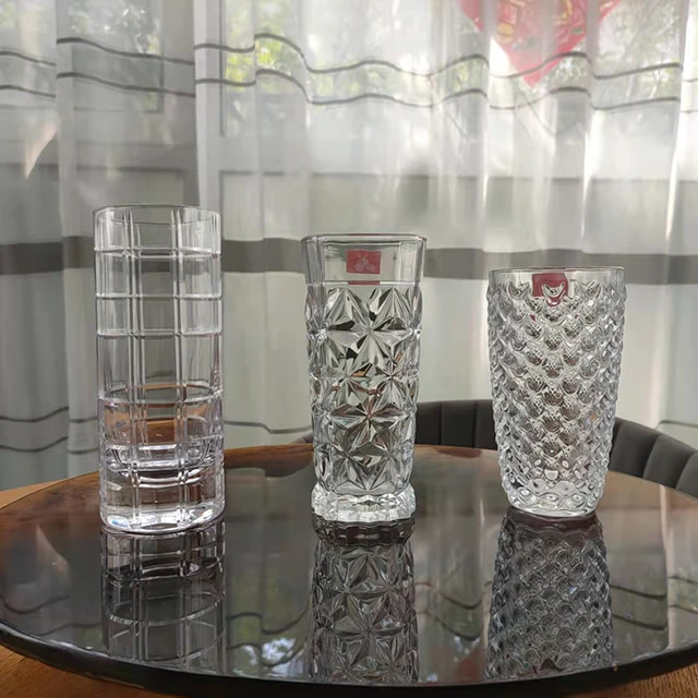 Bicchieri Acqua 300 Ml 4 Bicchieri In Vetro Da 300 Ml - Moderni, Trasparenti, Per Acqua, Succo, Whisky, Resistenti E Lavabili Bicchieri Vetro 300ml - Foto 3