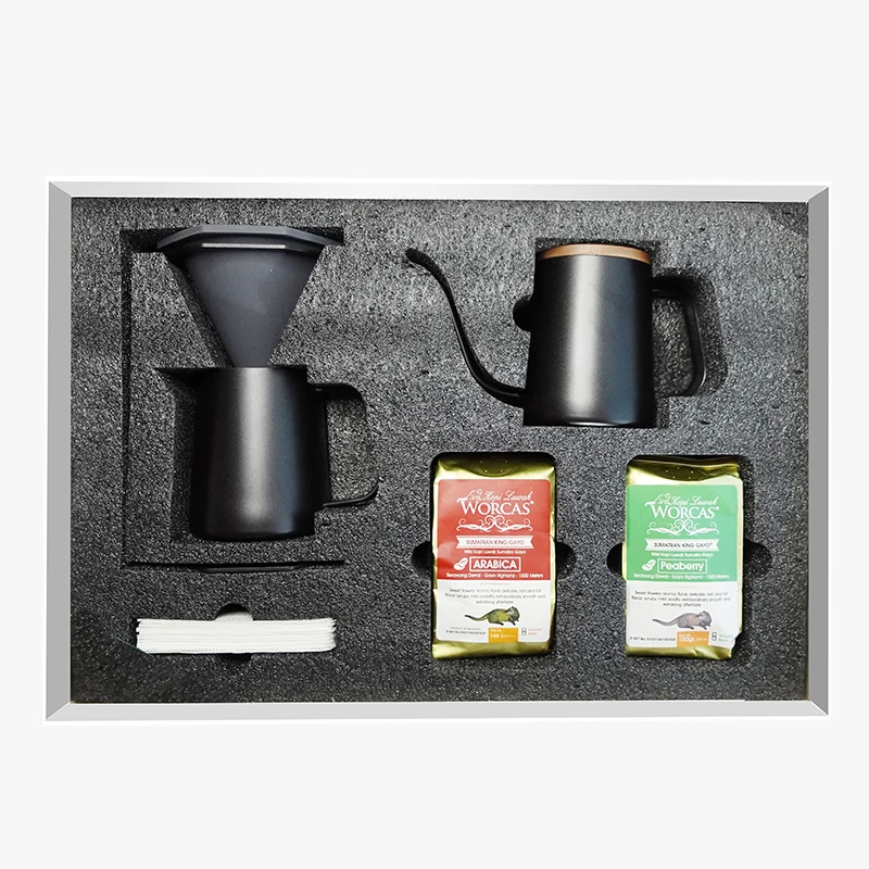 Coffee Drip Irrigation Tool Set Hand Brewed Coffee With Civet Coffee Bean Gift Set