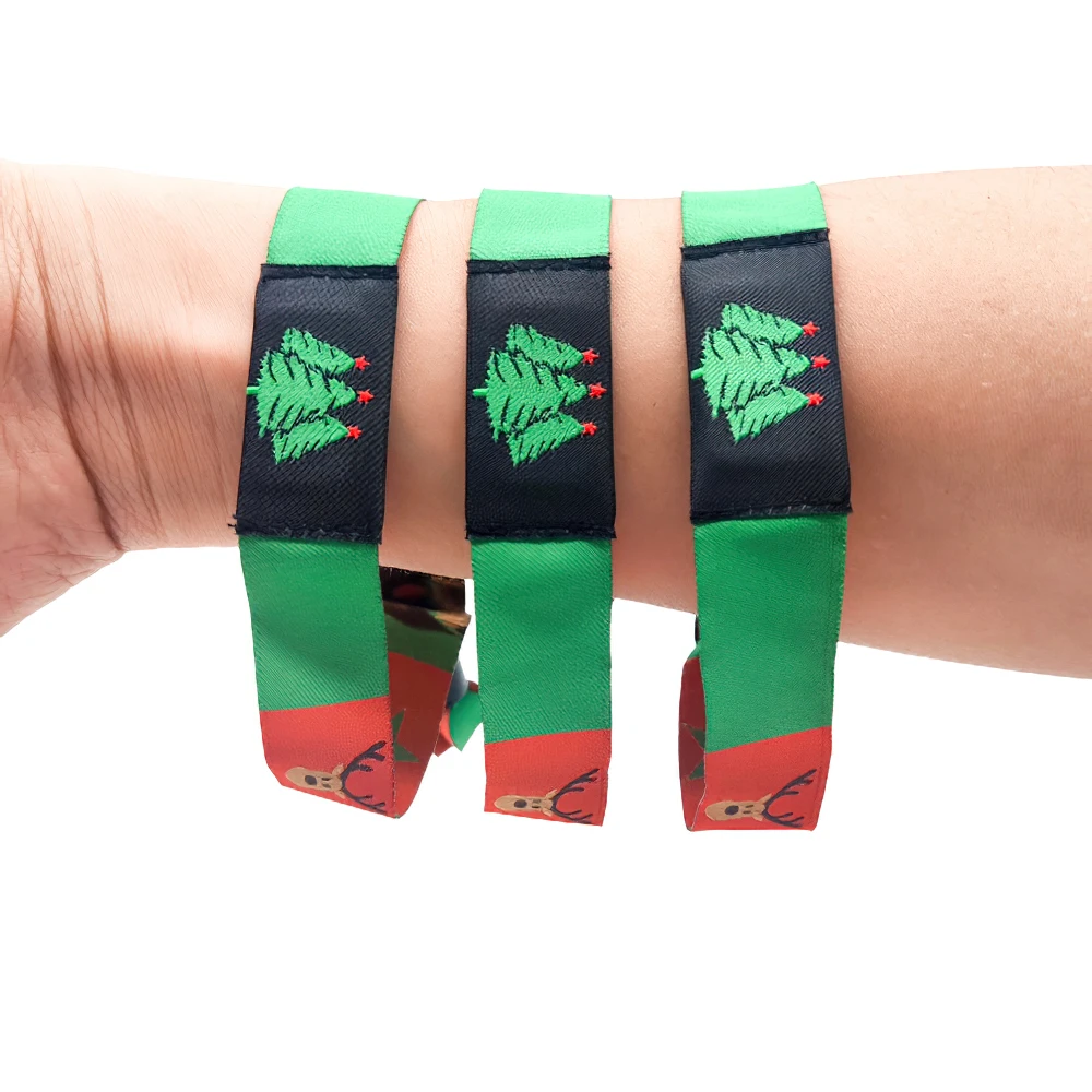 product custom logo festival event fabric custom cloth woven rfid nfc wristbands-4