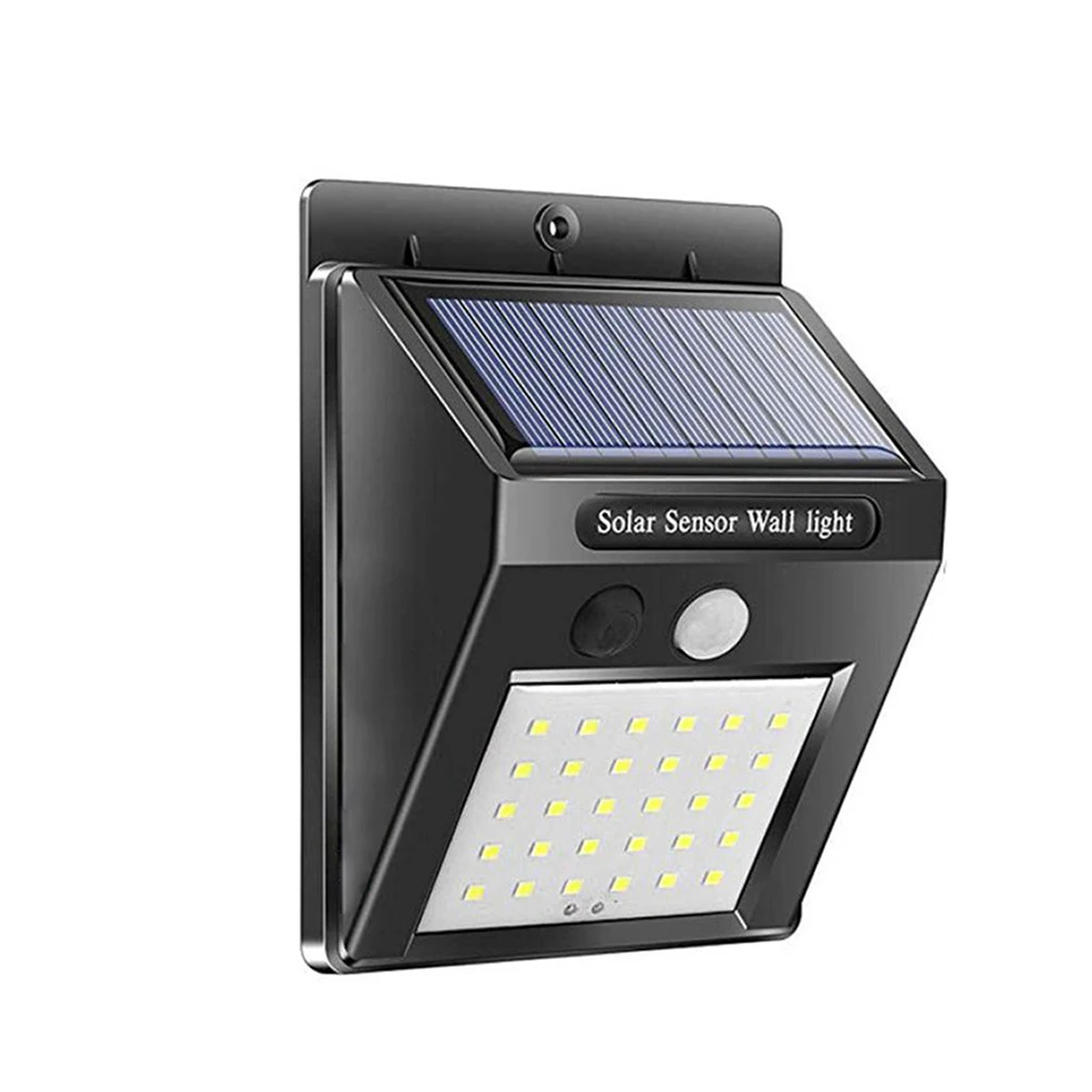 Hight quality 30 LED  security  PIR sensor solar light energy saving  wall light for outdoor