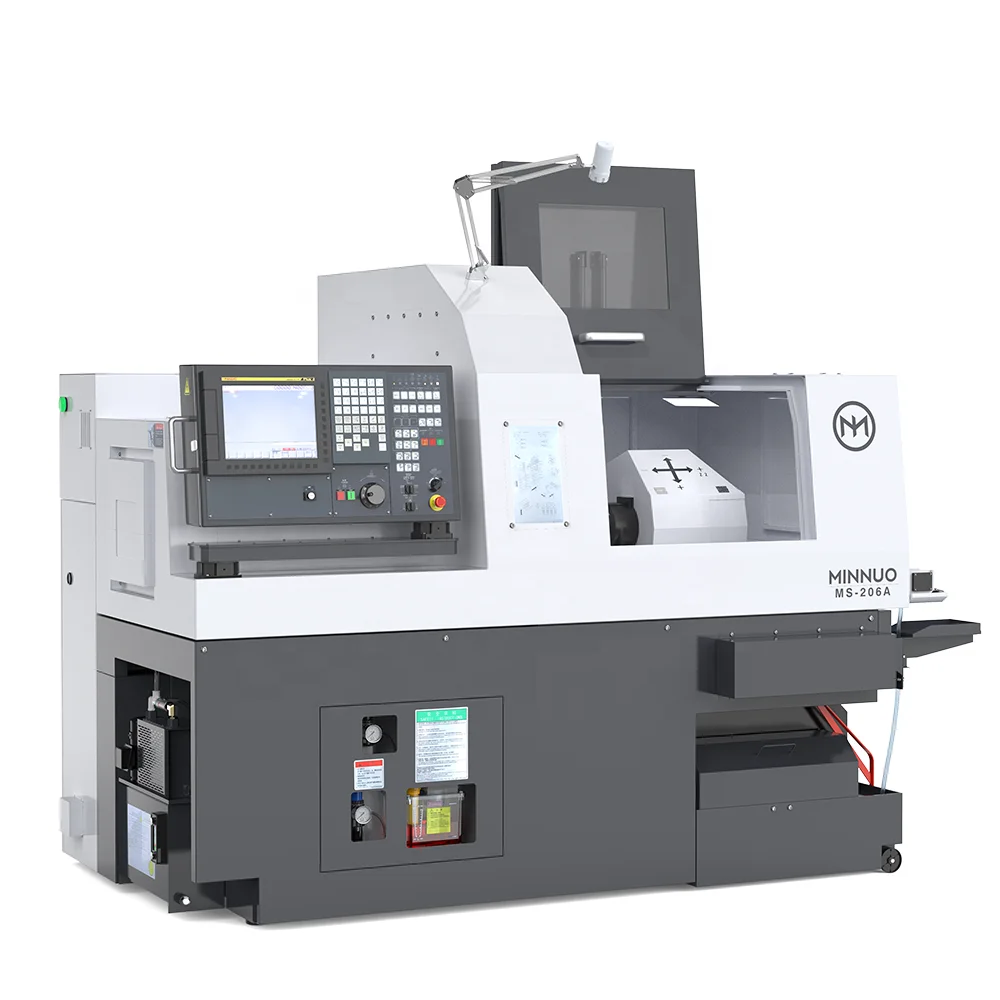 Precision Engineering Swiss Type CNC Lathe with Sliding Headstock