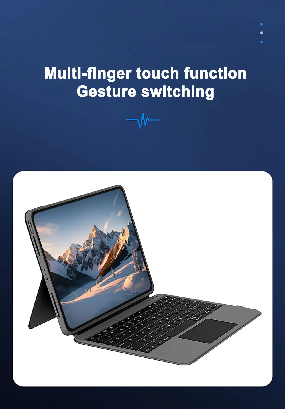 Laudtec LX486 Magnetic Magic Keyboard Case  with New Portable Smart Floating Wireless Anti fall wear-resistant For ipad air4 5 6 manufacture