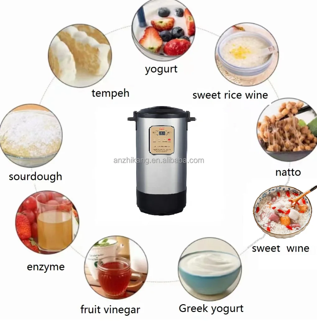 Fully Automatic Natto Yogurt Maker, 1.5L Intelligent Temperature