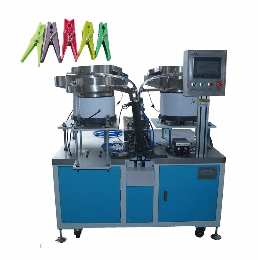 Clothes Peg Pin Assembly Machine Automatic Clothes Clamp Assembly Machine