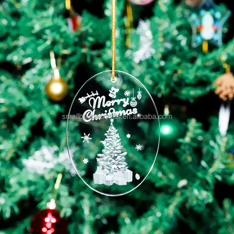 Xmas Tree Decoration Crystal Pendants Shinning Crystals personalized Glass Pendant details