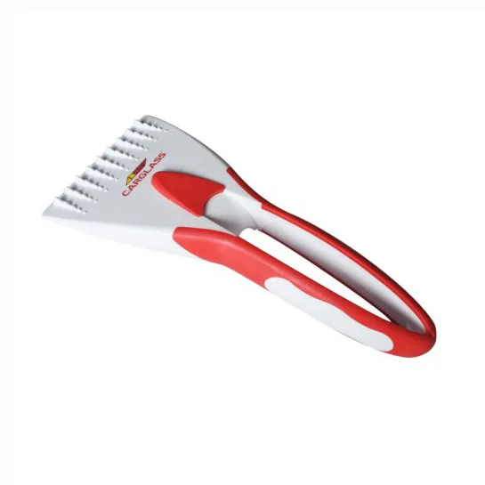 Рекламный пластиковый скребок для снега с резиновой ручкой