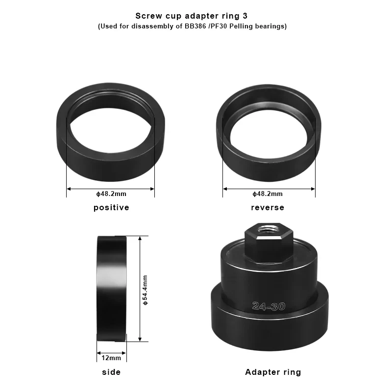 Riderace Bicycle Axle  Press-In Shaft Static Install Disassembly Tools Bike Bottom Bracket Bearing Remove Tool Repair Kits