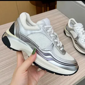 New Luxury Men's Casual Shoes Fashionable Genuine Leather Mesh Upper Height Increasing Soft Lace-up Sneakers for Women and Men