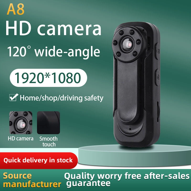 Popular Product HD WIFI Camera A8 1080p Wireless Wifi Ip Camera for Outdoor Action Sports Video Body Worn Camera Cam Wifi