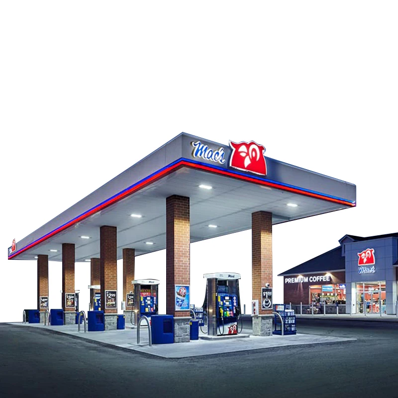 Service Station Equipment Canopy Prefabricated Gas Station