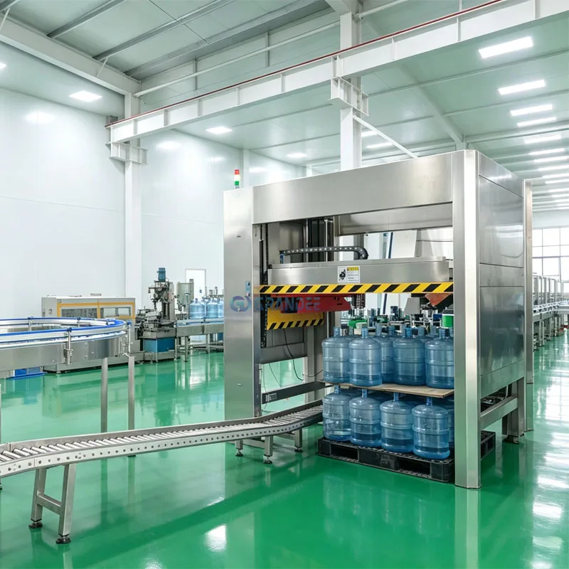 Automatic 600BPH 5 Gallon Water Bottle Palletizer Machine for Mineral Water Bottling Lines