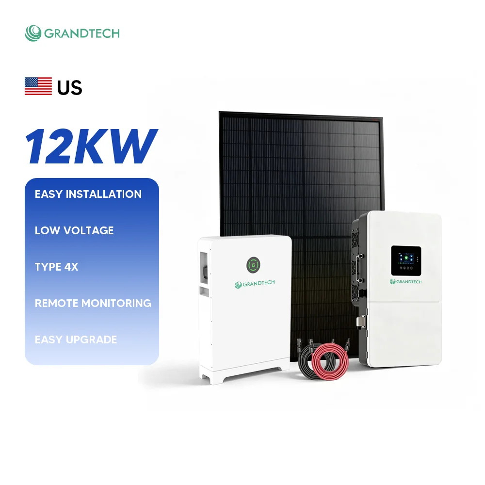 Sistema fotovoltaico da 10000 W, tensione 120 V / 240 V bifase, sistema ibrido da 8 kW / 10 kW / 12 kW, regolatore di carica MPPT da 10 kW, batteria agli ioni di litio