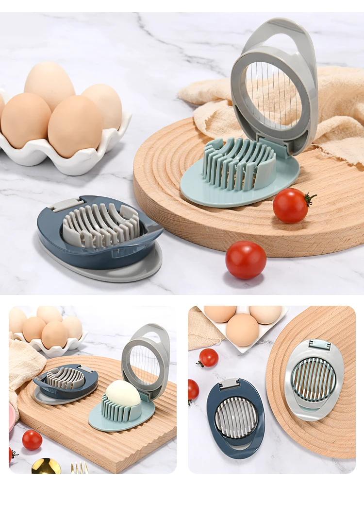 Plastic Egg Cutter Stainless Steel Tangent 304 Egg Slicer Preserved Egg