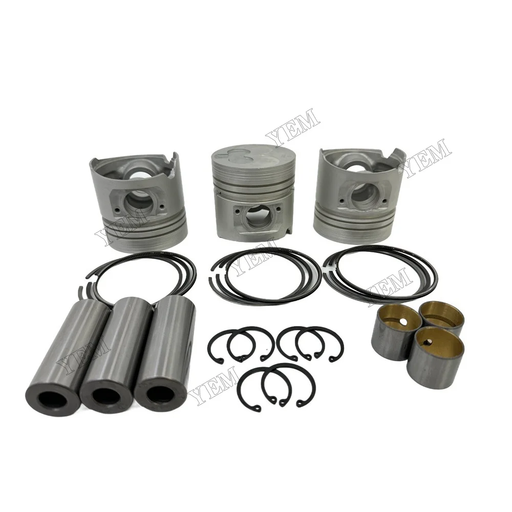 Piston Kit With Ring Compatible for Isuzu 3AD1 Engine Parts High Performance 6