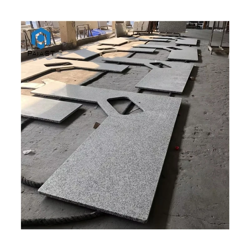 New Modular Man Made Prefab Kitchen China Grey Granite Countertop