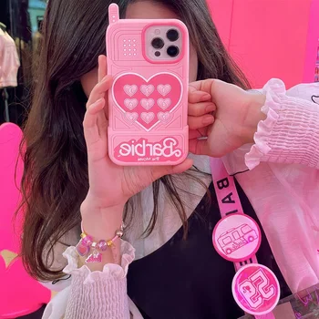 Loverly Cartoon Phone Case Silicone Cute Cases for iPhone 15 Girly Phone Case Pink 3D for iPhone 13 11 12 14 pro max