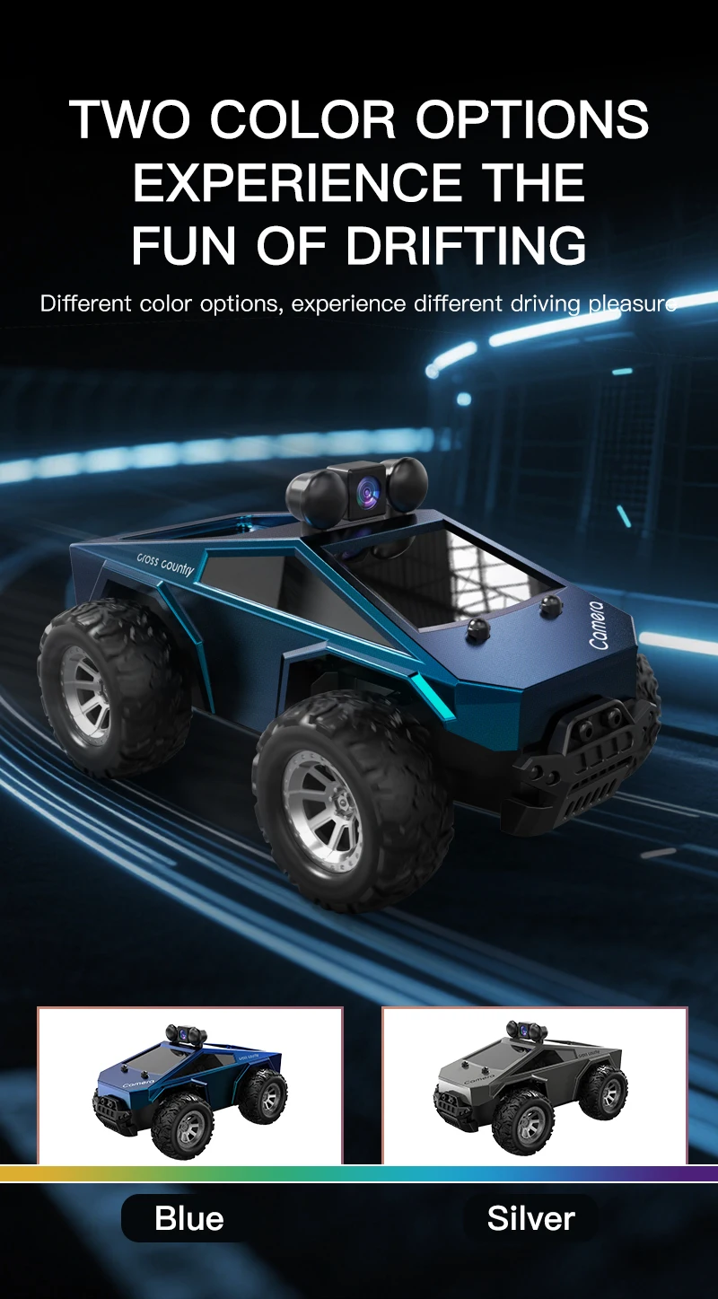 New Arrival HOSHI KF29 RC Car 1/28 Scale Mini Cyber Truck Toy Small Car with FPV Camera Remote Control Car Toys for Boys