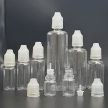 Good quality tamper proof lock plastic PET dropper bottles with child resistant cap for oil