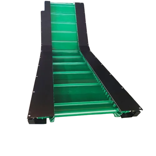 Small Automatic Belt Conveyor Granule Loader Stainless Steel Baffle Skirt for Bread Biscuit Making for Fruits Vegetables
