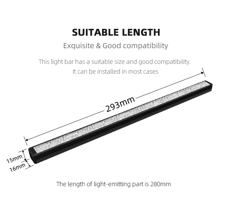 COOLMOON Diamond Ray 280mm Addressable 5V ARGB led strip Motherboard SYNC color Magnetic LED light bar for computer case