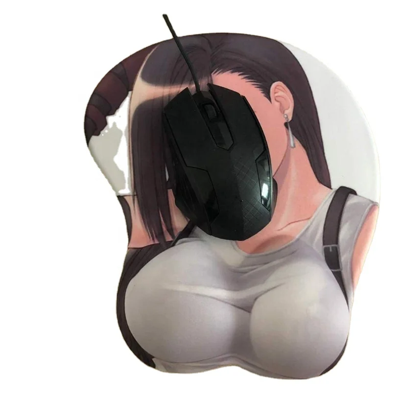 Girls Breast and Ass 3D Mouse Pad Sexy Real Touch FeelingCute Mouse Pads Non-Slip Silicone Base for Home Office Working Studying